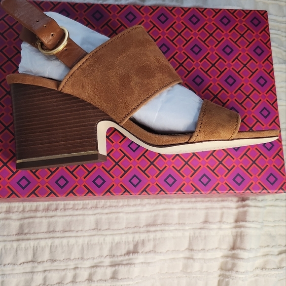 Tory Burch Shelby block heel sandal new in box size 7.5 - Picture 11 of 11